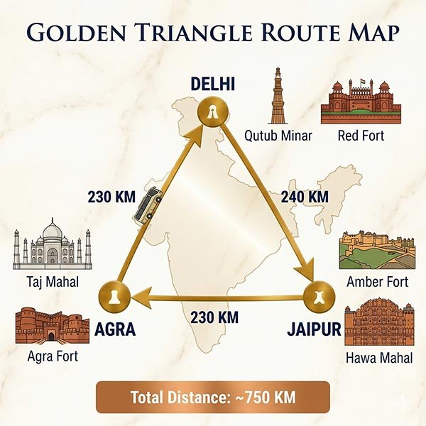 Golden Triangle Map