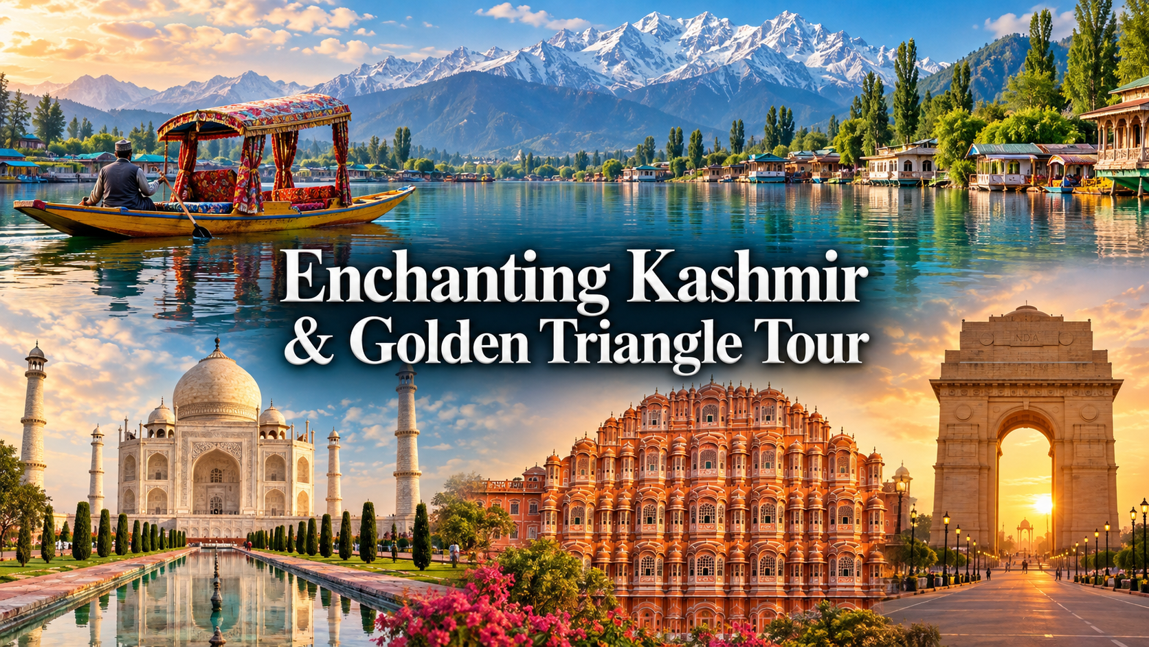 Enchanting Kashmir & Golden Triangle Tour 10 Days