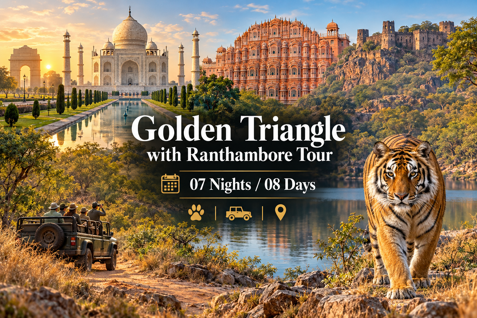Golden Triangle & Ranthambore
