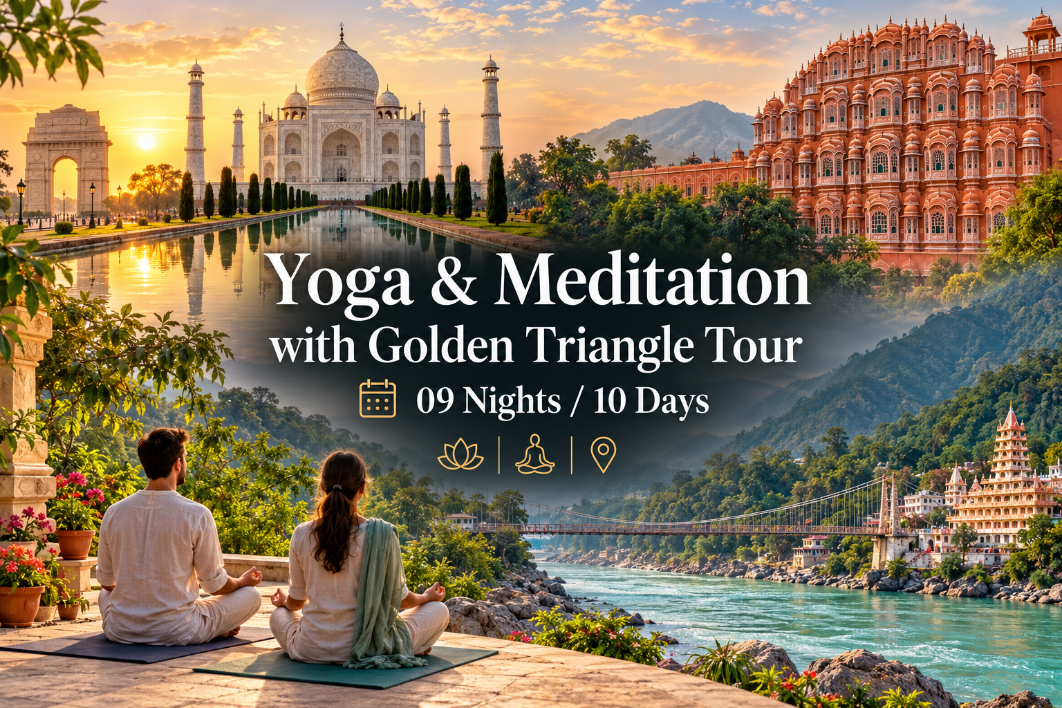 Yoga & Meditation with Golden Triangle Tour – 10 Days