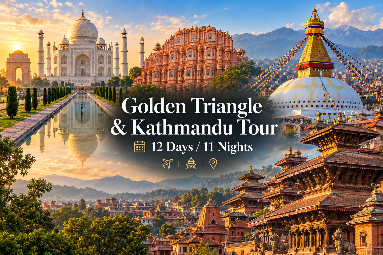 Golden Triangle & Kathmandu Tour 12 Days