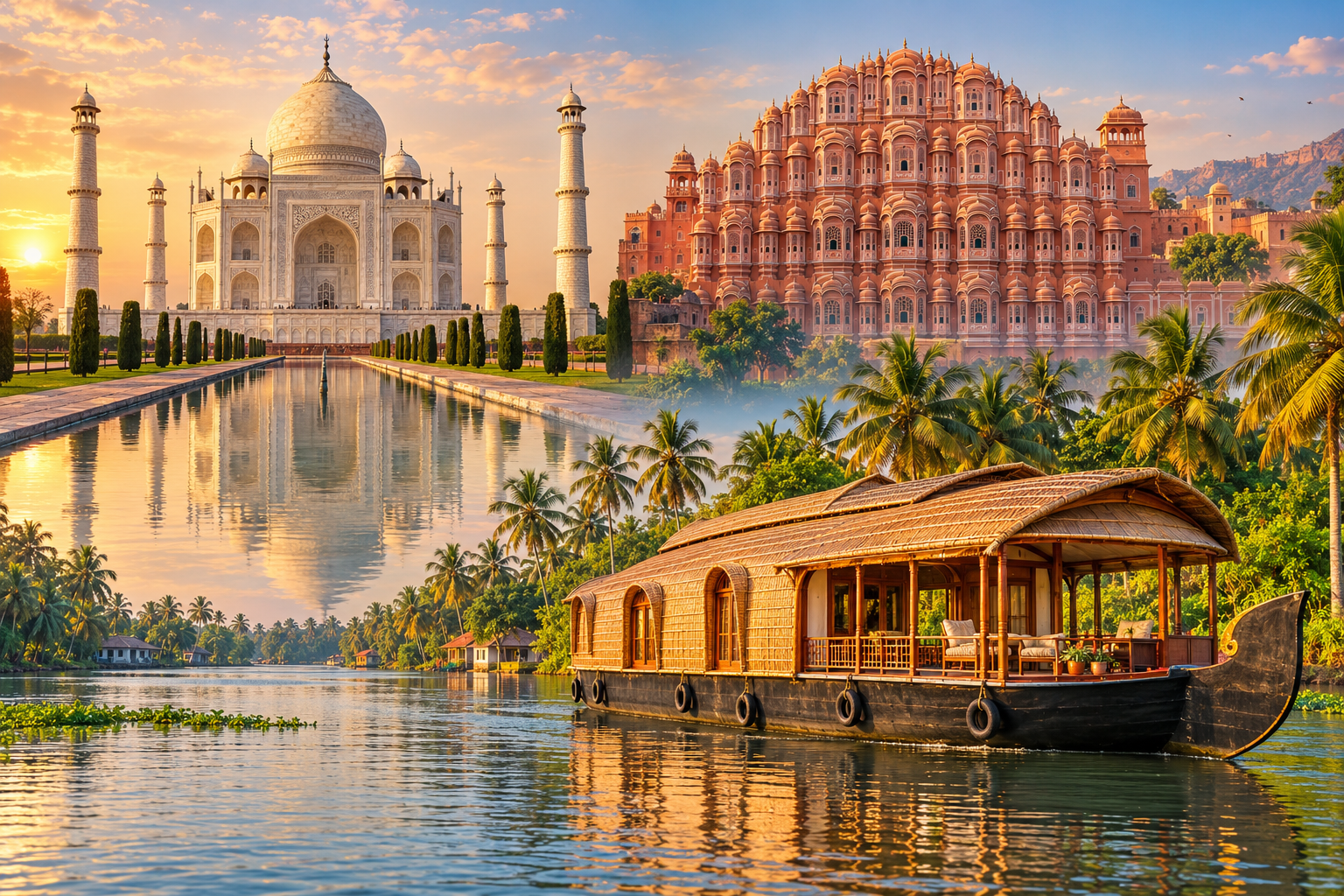 Golden Triangle with Kerala