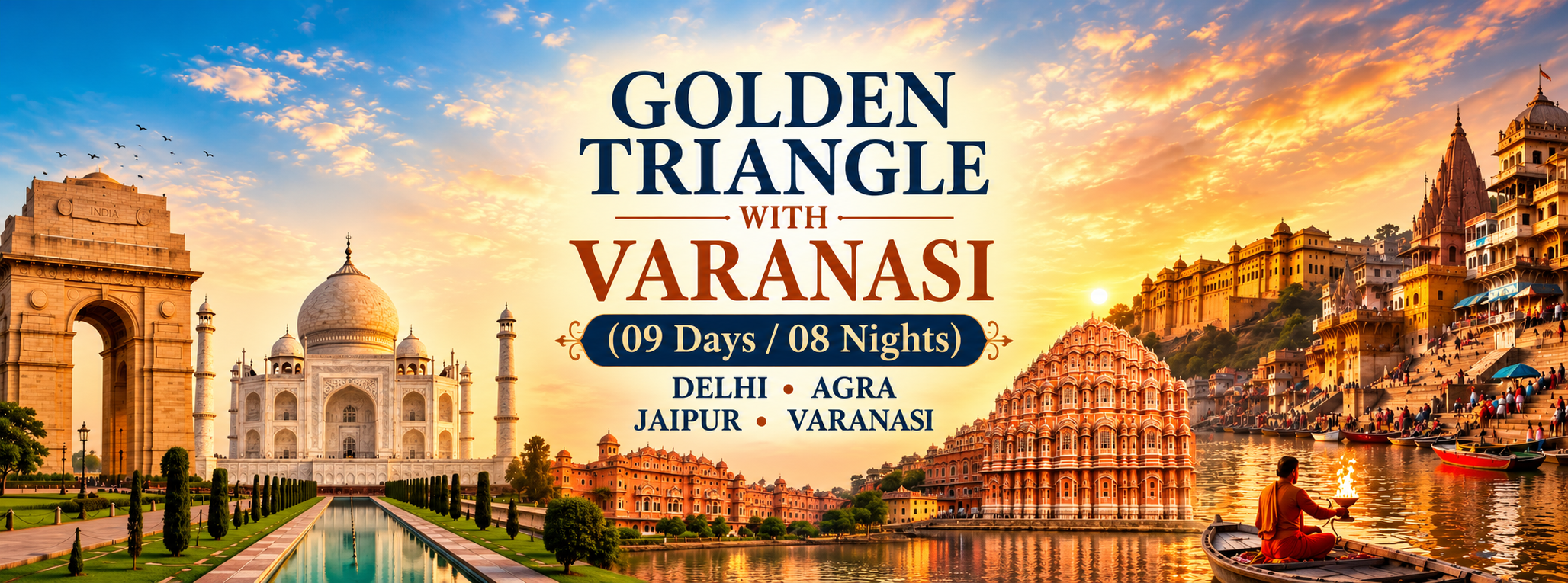 Golden Triangle with Varanasi