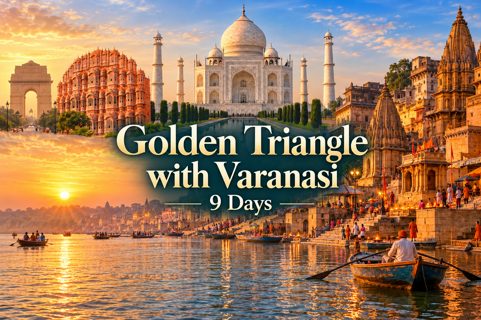 Golden Triangle with Varanasi Tour – 09 Days tour
